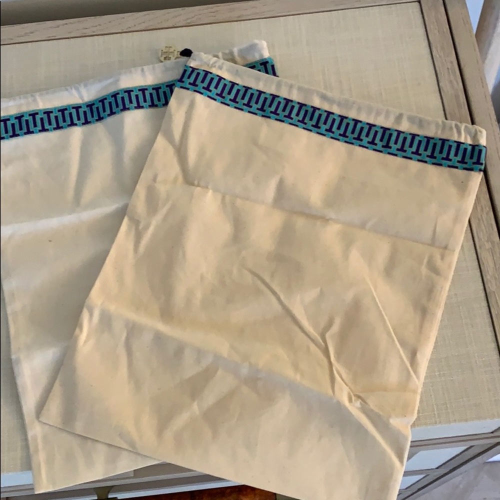 Set of 2- Tory Burch cloth duster bags
